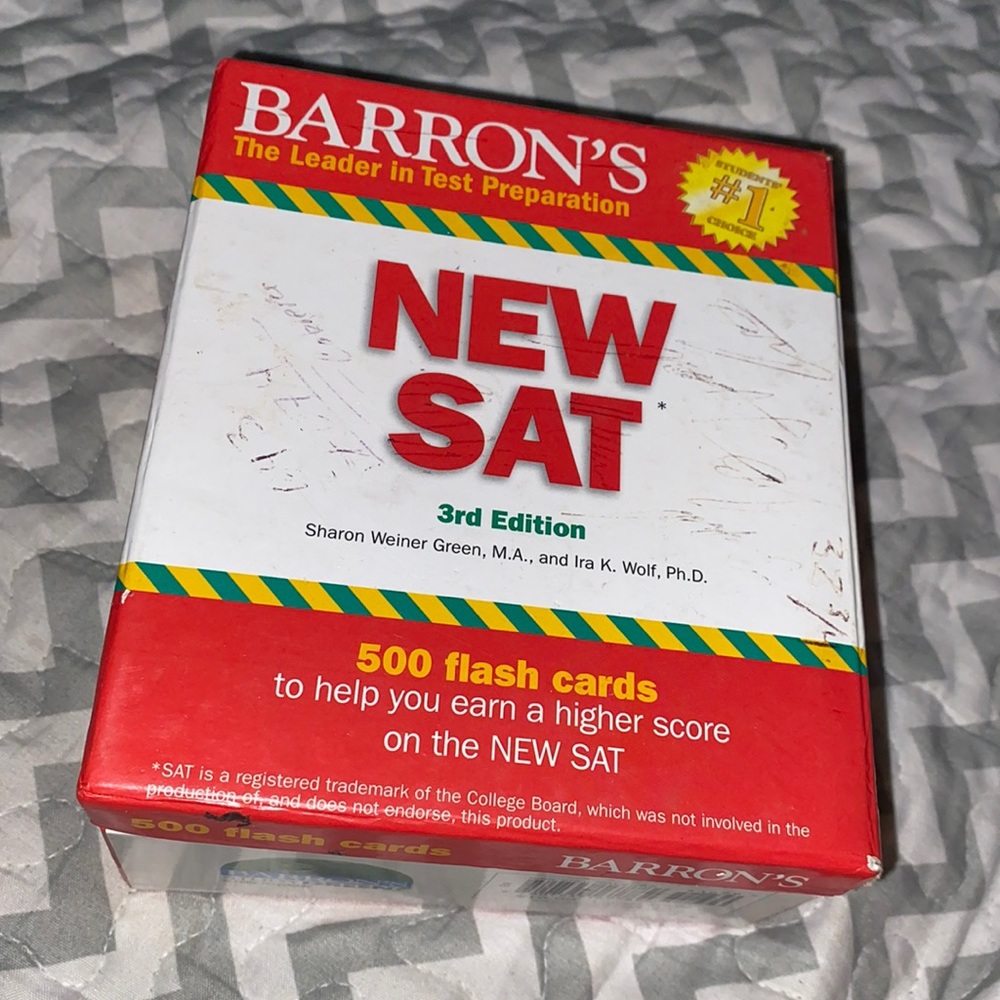 Barron's NEW SAT Flash Cards, 3rd Edition: 500 Flash Cards